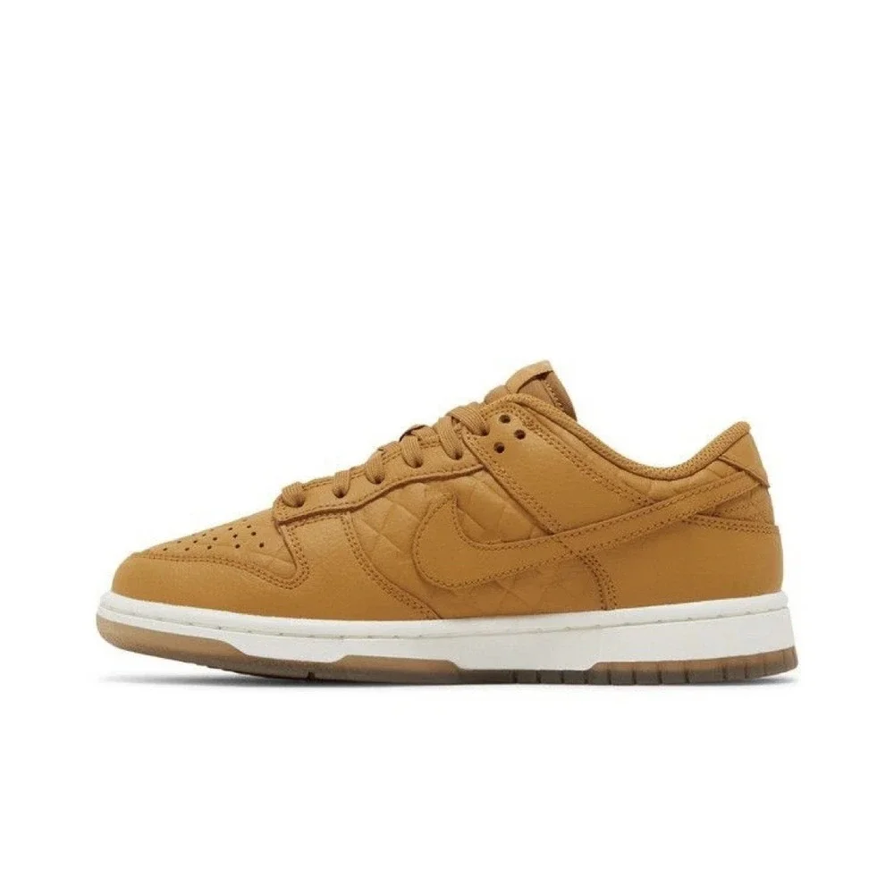 NEW Nike Dunk Low Women Size 5 Quilted Wheat Shoes DX3374-700